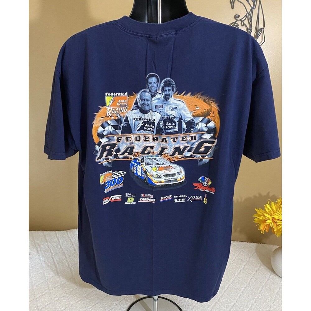 Vintage Y2K Delta Pro Weight Nashville Super Speedway Federated Racing Tee Sz XL
